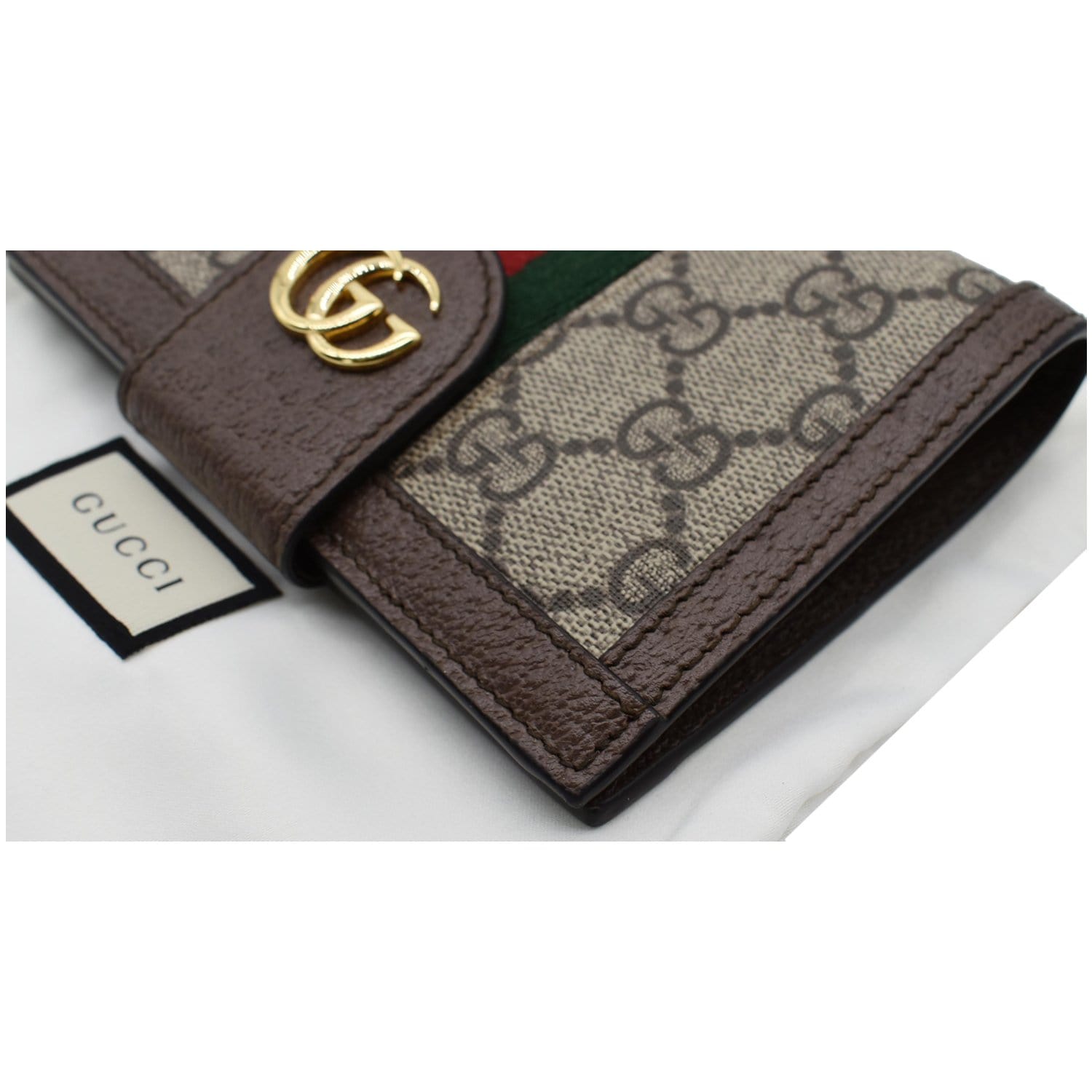 GUCCI Ophidia GG Supreme Monogram Web Passport Case Wallet GUCCI Ophidia GG Supreme Monogram Web Passport Case Wallet