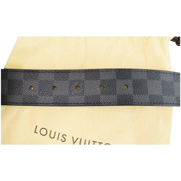 Louis Vuitton LV Initiales Damier Graphite Belt holes