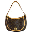 LOUIS VUITTON Tulum PM Monogram Canvas Shoulder Bag Brown