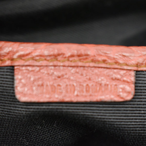 BURBERRY Ledbury Heritage Grained Leather Hobo Shoulder Bag Red