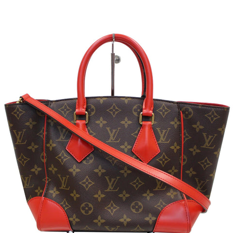 LOUIS VUITTON Phenix Monogram Canvas Shoulder Handbag Coquelicot