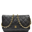 CHANEL Wallet on Chain WOC Caviar Leather Crossbody Bag Black