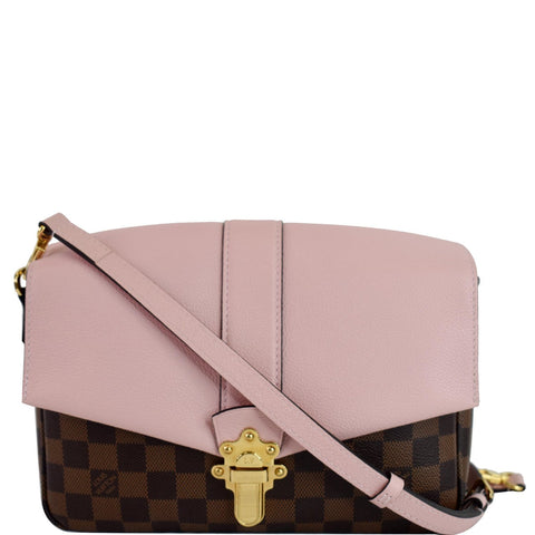 LOUIS VUITTON Clapton Damier Ebene Crossbody Bag Magnolia