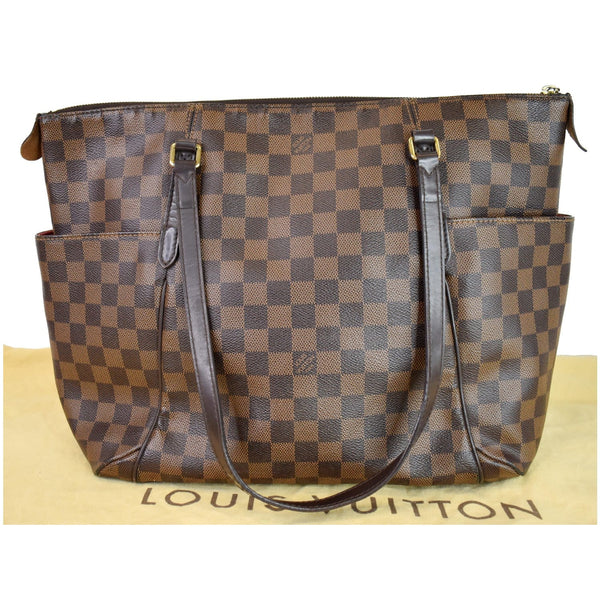 Louis Vuitton Totally MM Damier Ebene Shoulder Tote Bag - shoulder belt