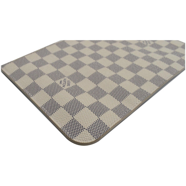 LOUIS VUITTON Neverfull GM Damier Azur Pochette Wristlet Pouch White