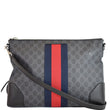 GUCCI GG Supreme Web Messenger Bag Black 474139