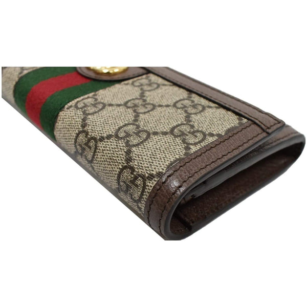 Gucci Ophidia GG Continental Supreme Canvas Wallet -side preview