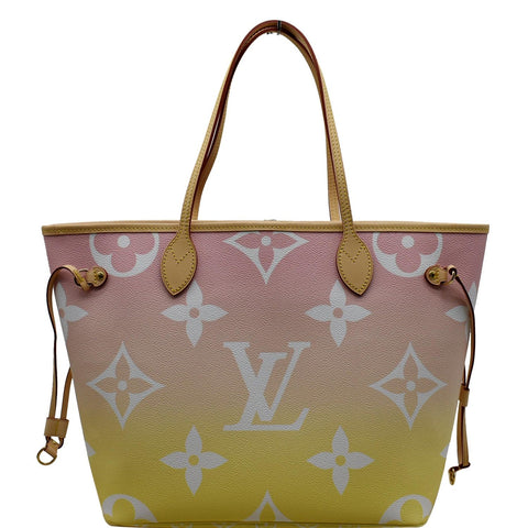LOUIS VUITTON Neverfull MM Pool Monogram Giant Tote Shoulder Bag Light Pink - 20% OFF