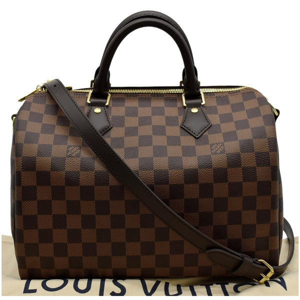 LOUIS VUITTON Speedy 30 Bandouliere Damier Ebene Shoulder Bag Brown