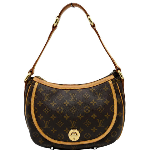 LOUIS VUITTON Tulum PM Monogram Canvas Shoulder Bag Brown