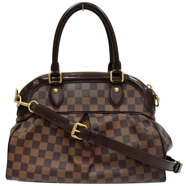 Louis Vuitton Trevi PM Damier Ebene Shoulder Bag - leather strap