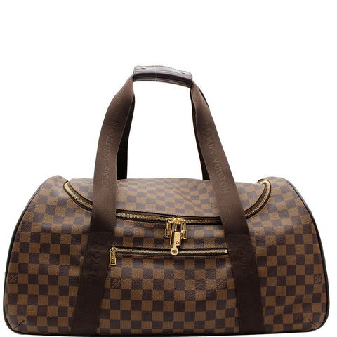 LOUIS VUITTON Neo Eole 55 Damier Ebene Rolling Travel Bag Brown