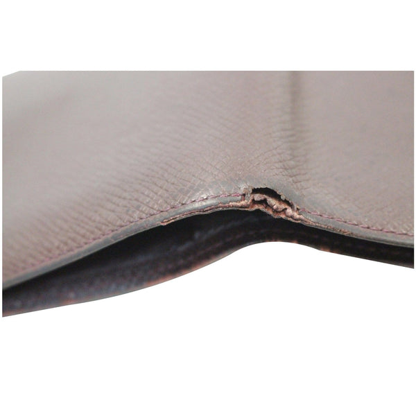 preloved LV Multiple Acajou Taiga Leather Wallet 