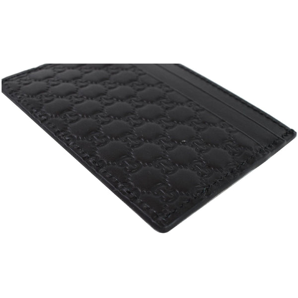 GUCCI Microguccissima Card Case Black 476010