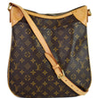 LOUIS VUITTON Odeon MM Monogram Canvas Shoulder Bag Brown
