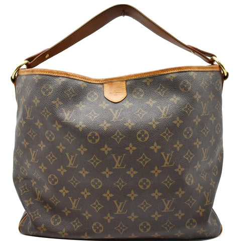 LOUIS VUITTON Delightful MM Monogram Canvas Shoulder Bag Brown
