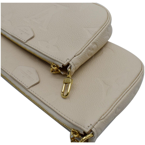 LOUIS VUITTON Multi Pochette Accessoires Monogram Empreinte Shoulder Bag Cream