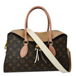 LOUIS VUITTON Tuileries Monogram Canvas Shoulder Bag Sesame Peach Creme