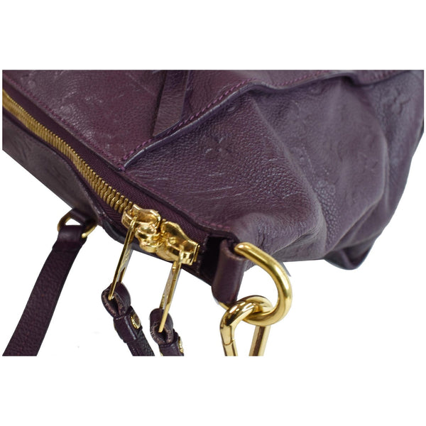LOUIS VUITTON Lumineuse PM Monogram Empreinte Leather Shoulder Bag Plum