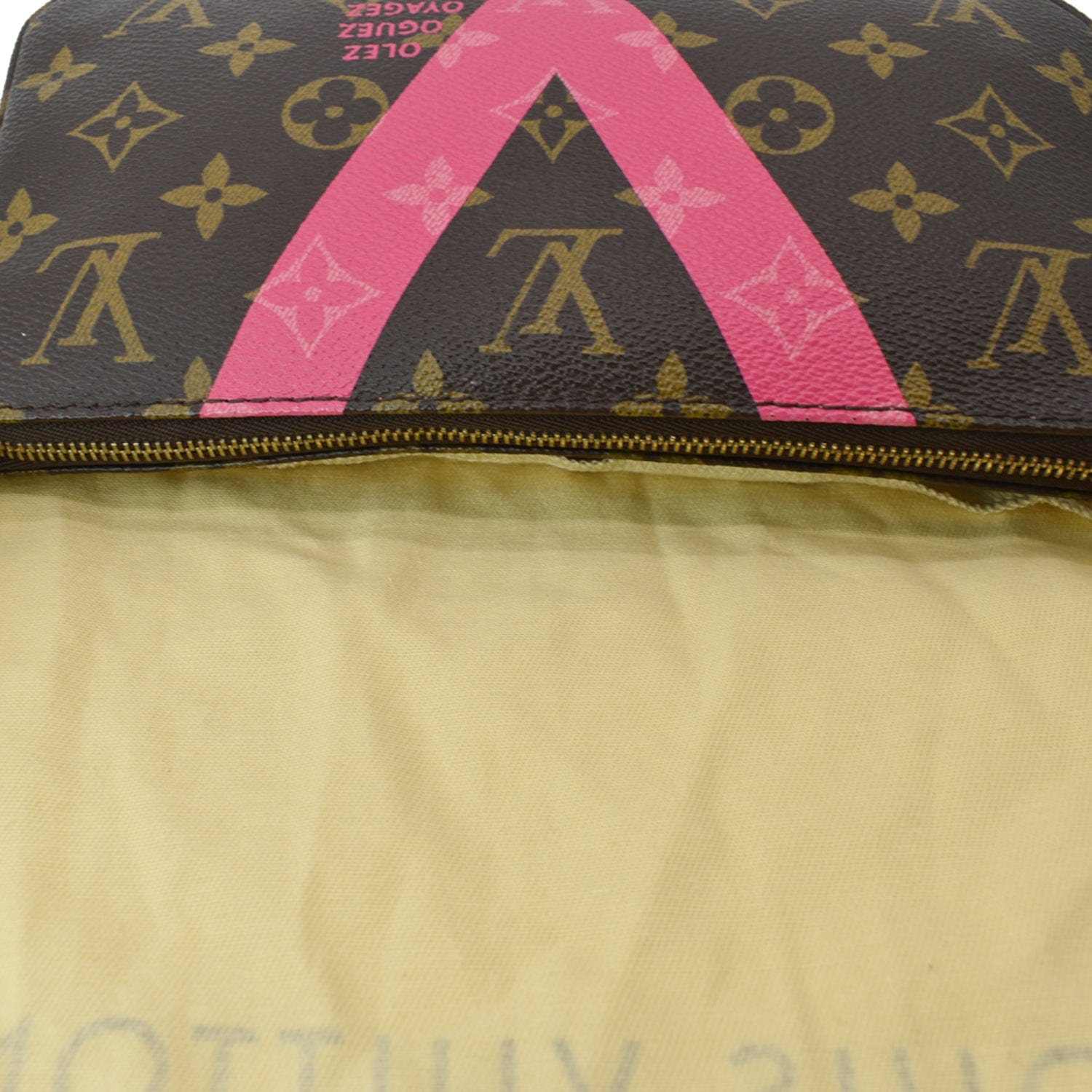 Louis Vuitton Limited Edition Light Pink Monogram Canvas V