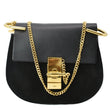 CHLOE Mini Drew Suede Calfskin Leather Crossbody Bag Black