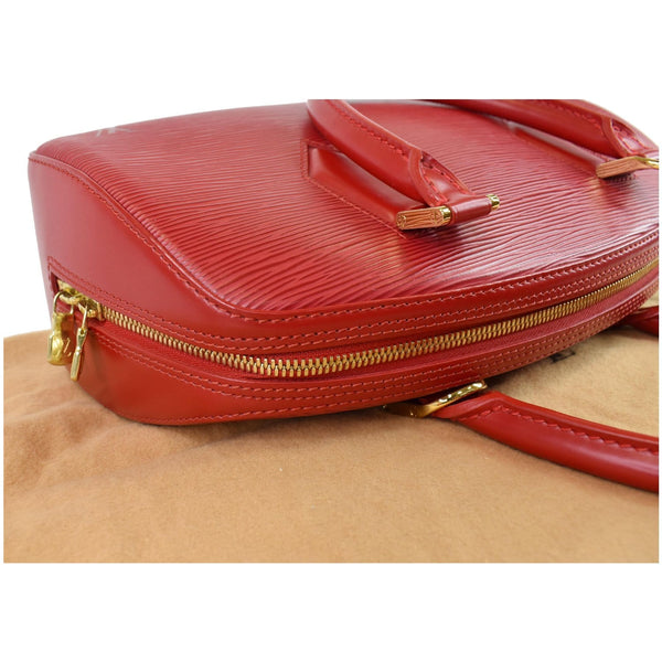 LOUIS VUITTON Jasmine Epi Leather Satchel Bag Red - Final Sale