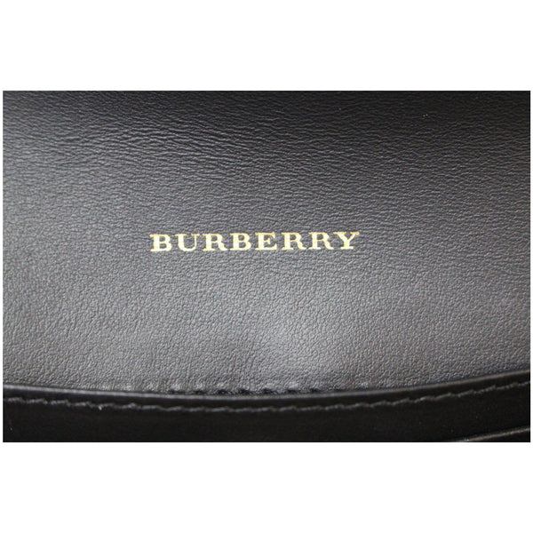 BURBERRY Small Scale Continental Check Leather Wallet Black