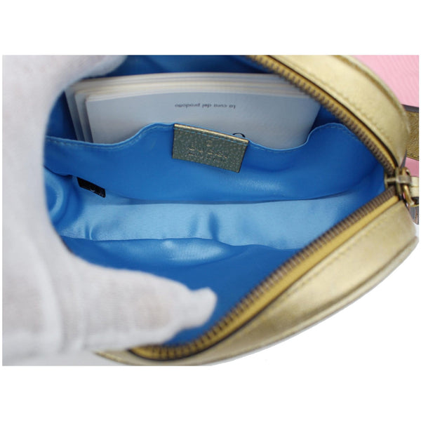 Gucci Marmont Matelasse Calfskin Leather Belt Bag inside look