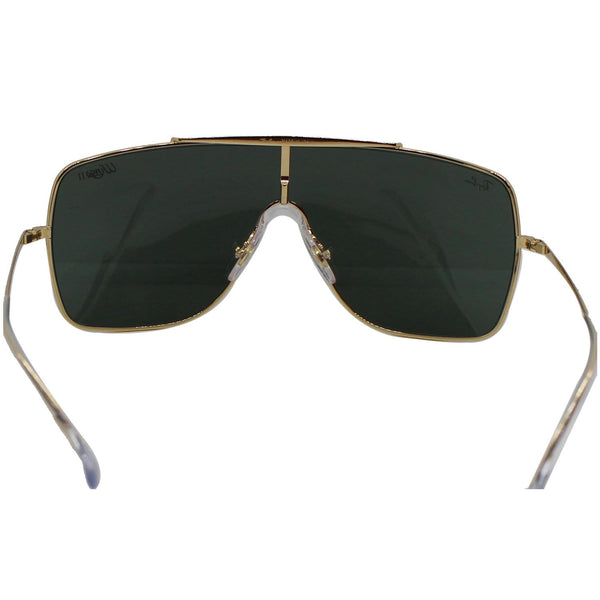 RAY-BAN RB3697 9050/71 Wings II Gold Sunglasses Green Lens