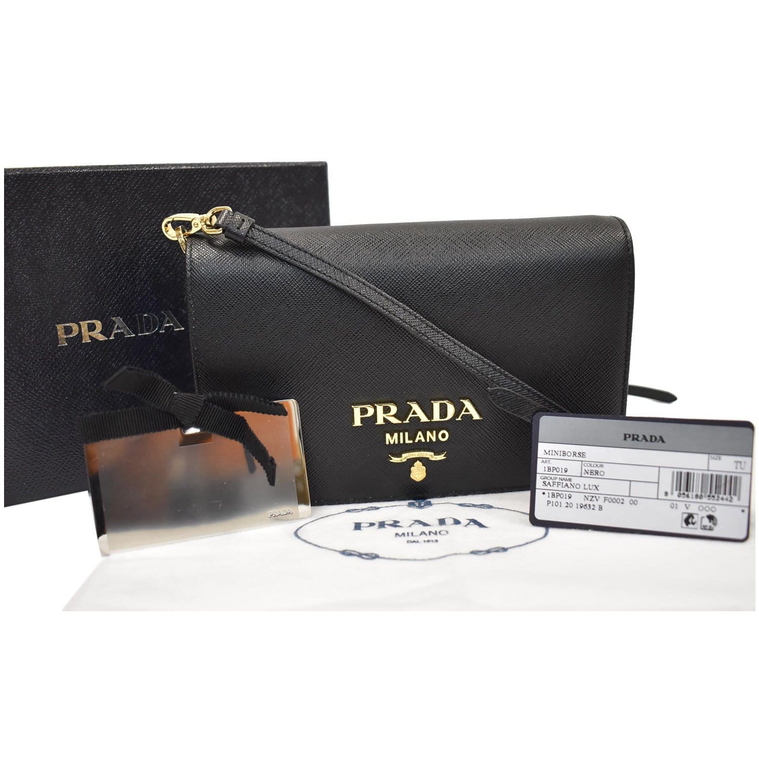 SOLD - PRADA Black Saffiano Leather Alma 2-Way