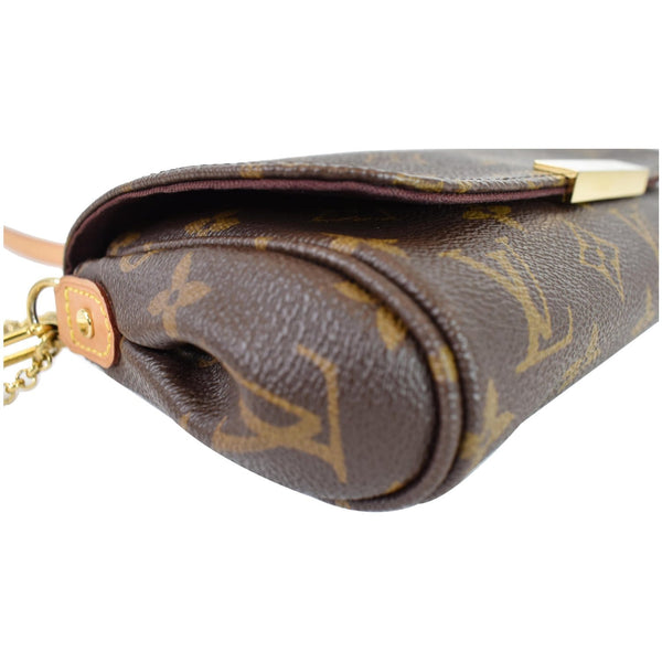 LOUIS VUITTON Favorite PM Monogram Canvas Shoulder Bag Brown