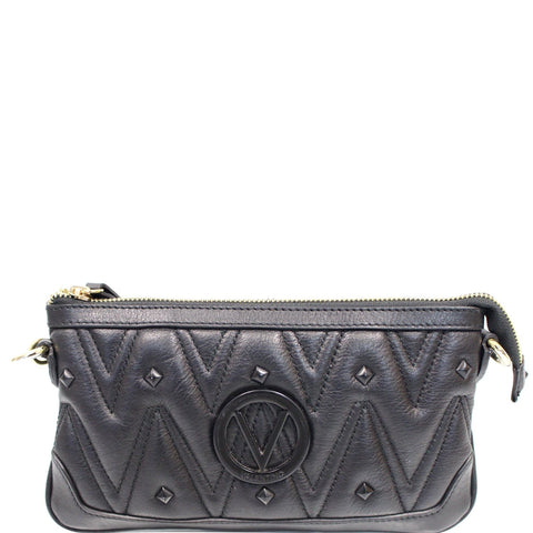 VALENTINO By Mario Valentino Abigail Sauvage Rockstud Crossbody Bag Black