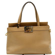 GUCCI Matisse GG Leather Top Handle Shoulder Bag Beige 631663