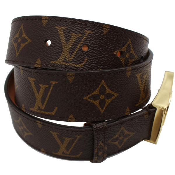 Louis Vuitton LV Cut Monogram Canvas Belt Brown - for sale