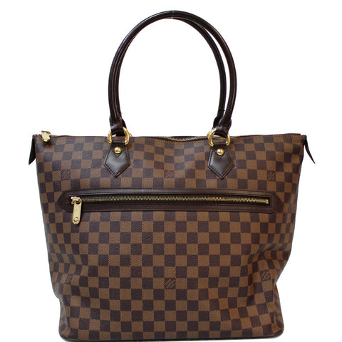 LOUIS VUITTON Saleya GM Damier Ebene Shoulder Bag Brown