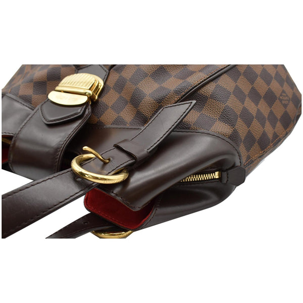 LOUIS VUITTON Sistina GM Damier Ebene Shoulder Bag Brown
