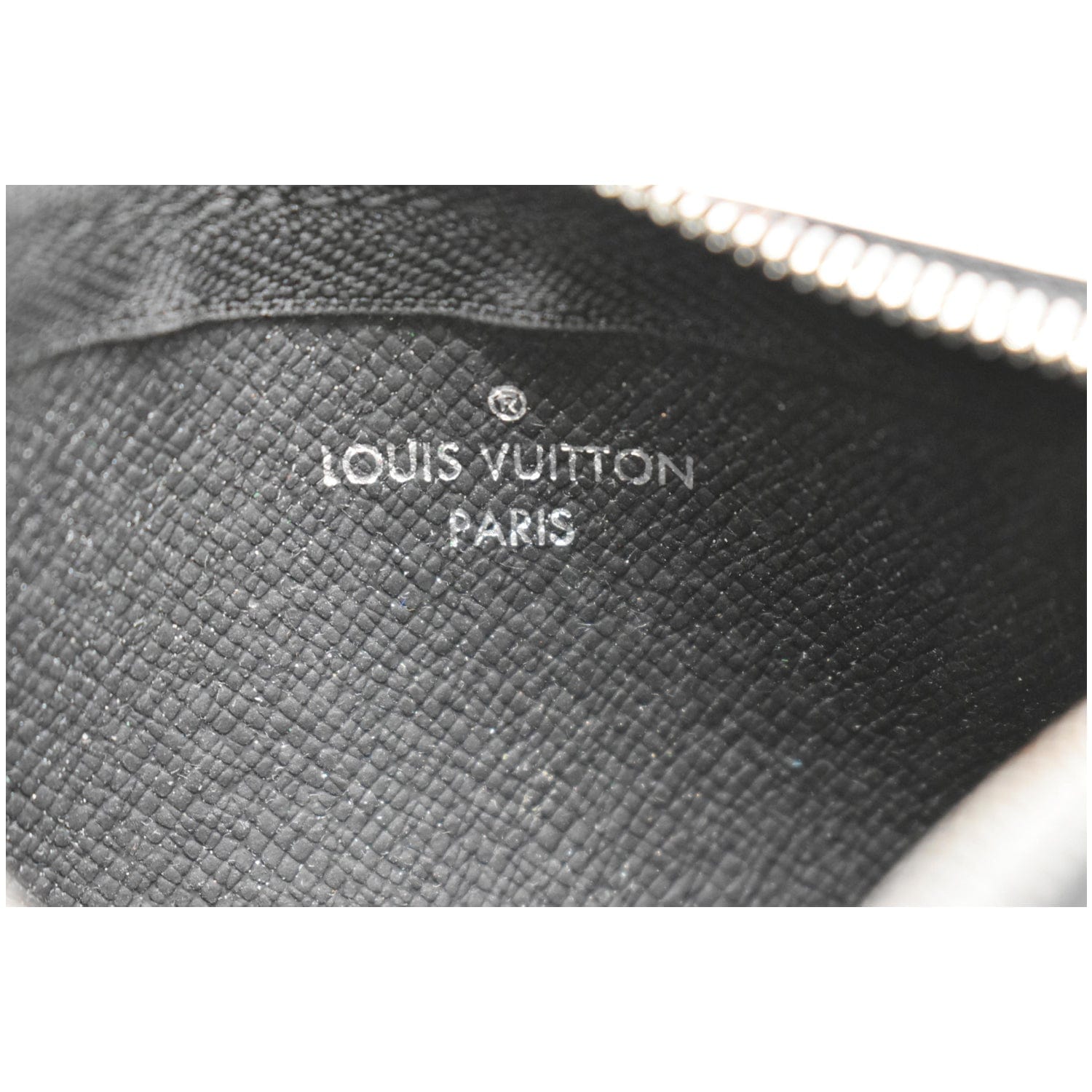 LOUIS VUITTON Pochette Key Cles Damier Graphite Coin Case Black - 10%