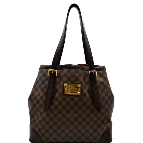 LOUIS VUITTON Hampstead GM Damier Ebene Shoulder Bag Brown