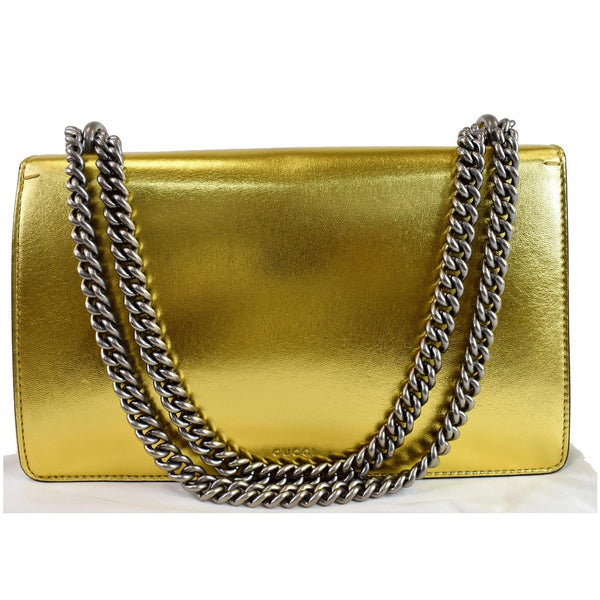 Gucci Dionysus Small Satin Shoulder Handbag Gold
