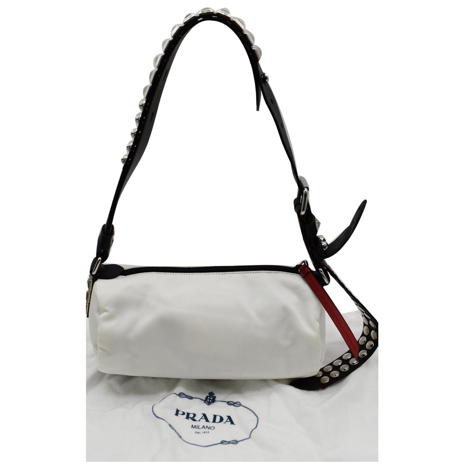 Prada Vintage Vela Pochette - White Handle Bags, Handbags