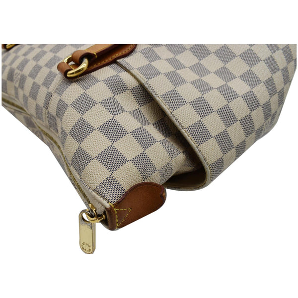 LOUIS VUITTON Totally MM Damier Azur Shoulder Bag White