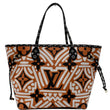 LOUIS VUITTON Neverfull Crafty MM Monogram Gaint Canvas Tote Bag Caramel
