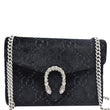 GUCCI Dionysus Mini Velvet GG Monogram Chain Wallet Dark Blue 401231