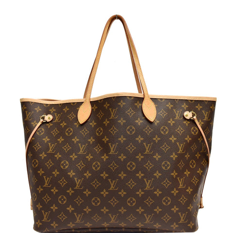 LOUIS VUITTON Neverfull GM Monogram Canvas Shoulder Bag Brown