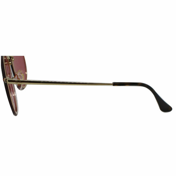 Ray-Ban Blaze Round Metal Frame Sunglasses Mirror Lens