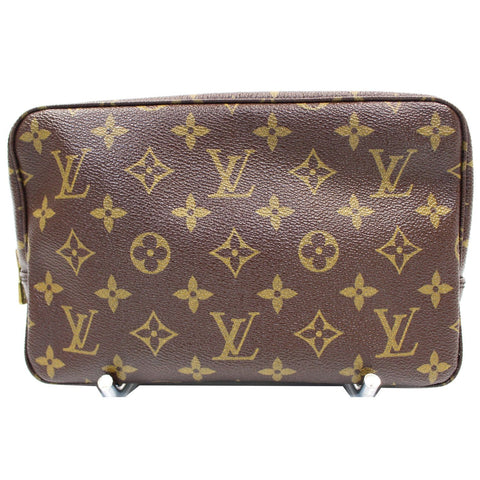 LOUIS VUITTON Trousse Toilette 23 Monogram Canvas Cosmetic Pouch Brown