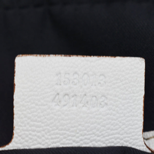 GUCCI Capri Large Leather Bowler Bag White 153013