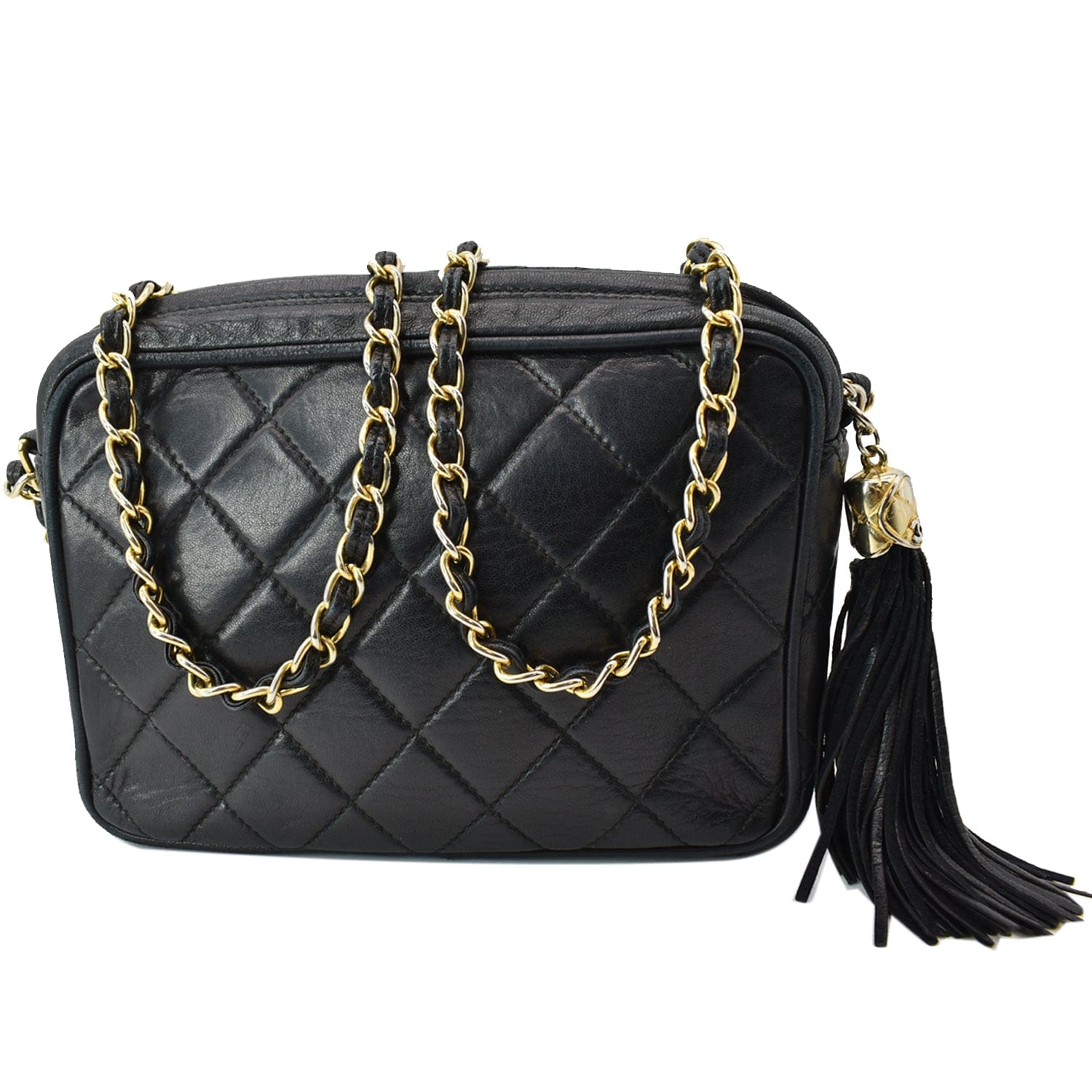 Chanel Black Quilted Lambskin Jumbo Classic Single Flap Bag Leather  ref.637284 - Joli Closet