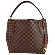 LOUIS VUITTON Caissa Damier Ebene Hobo Bag Brown