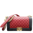 Chanel Medium Boy Quilted Lambskin Leather Shoulder Bag